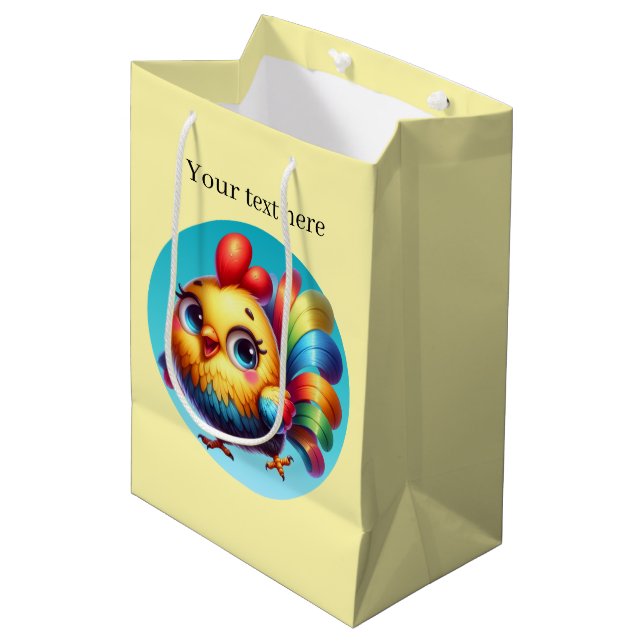 Fun Country chicken lovers Medium Gift Bag (Front Angled)