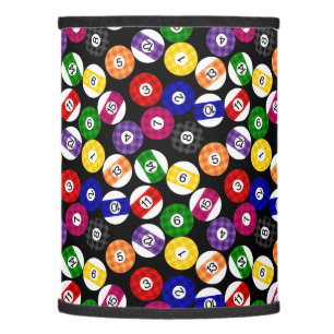 Fun Country Style Checkered Billiards Pattern Lamp Shade