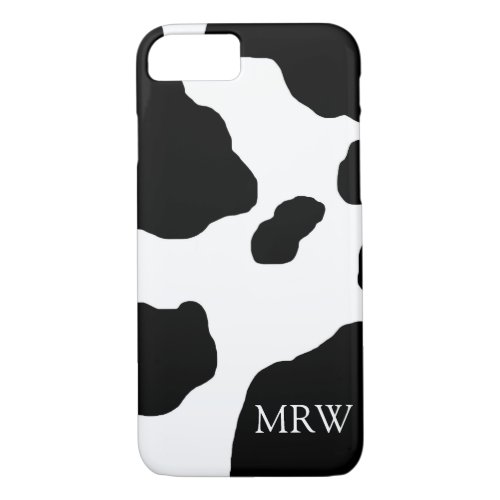 Fun Cow Print Cute Animal Personalized iPhone 87 Case