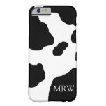 Fun Cow Print Cute Animal Personalized Barely There iPhone 6 Case