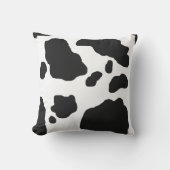 Fun Cow Print Modern Kids Animal Farm Outdoor Pillow (Front)