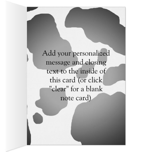 Fun Cow Print Personalized (Inside (Right))