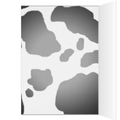Fun Cow Print Personalized Cards (Inside (Left))