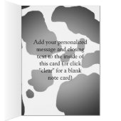Fun Cow Print Personalized Cards (Inside (Right))