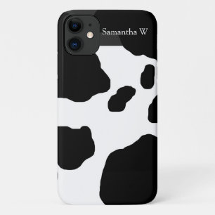 Fun Cow Print Personalized iPhone 11 Case