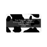 Fun Cow Print Personalized Label