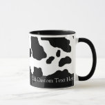 Fun Cow Print Personalized Mug