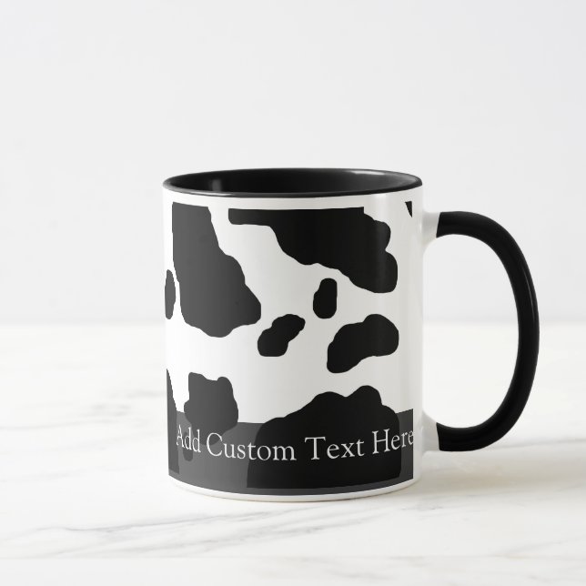 Fun Cow Print Personalized Mug (Right)