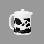 Fun Cow Print Personalized Teapot