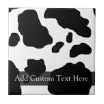 Fun Cow Print Personalized Tile