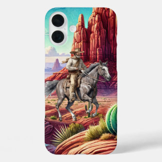 Fun cowboy Western lovers iPhone 16 Plus Case