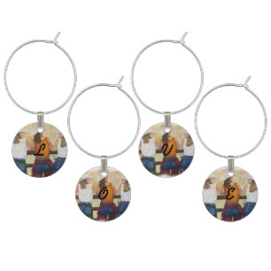 FUN COWGIRLS WINE GLASS CHARM