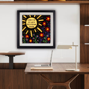 Fun “Create Your Own Sunshine” Classroom Poster