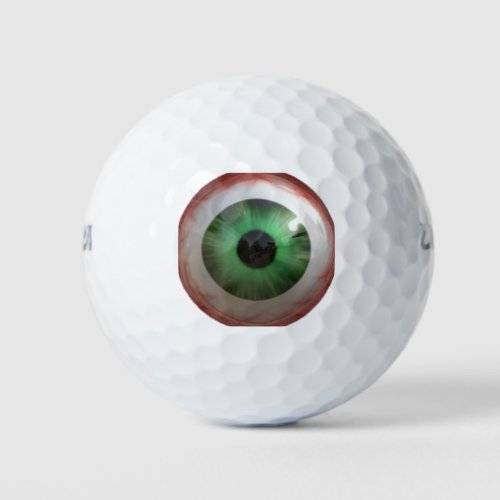 Fun Creepy Green Eye_ball _ Weird Golf Balls