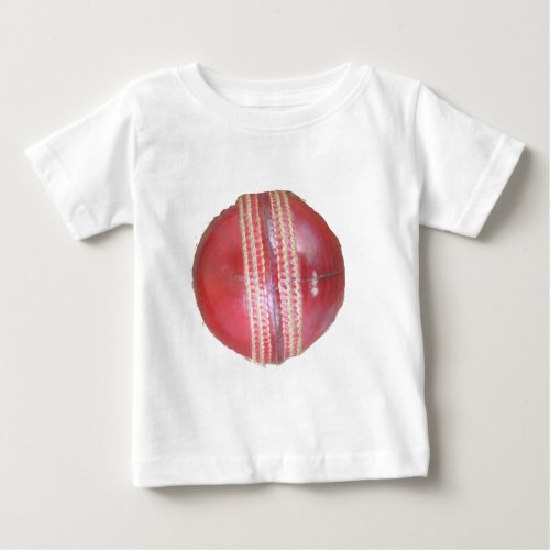 Fun Cricket Ball Design Baby T_Shirt