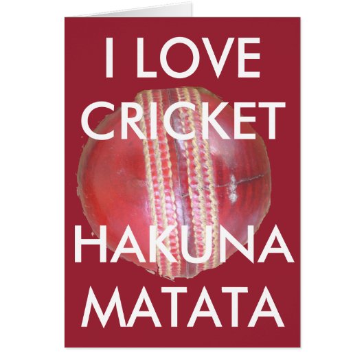 Fun Cricket Ball Design Cards (Front)