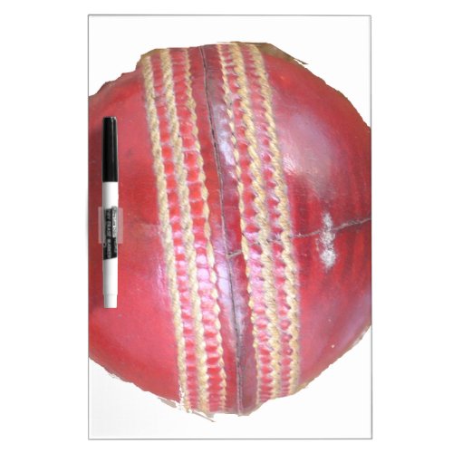 Fun Cricket Ball Design Dry Erase Board