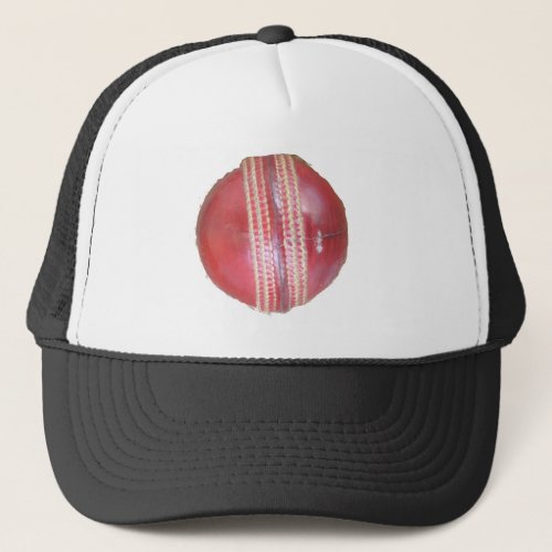 Fun Cricket Ball Design Trucker Hat
