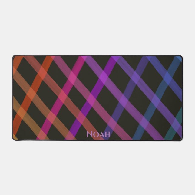  Fun Criss Cross Happy Rainbow Desk Mat (Front)