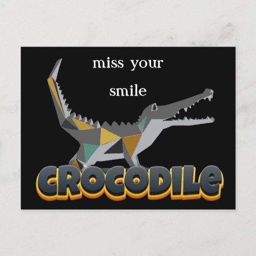 Fun  Crocodile Smile Postcard