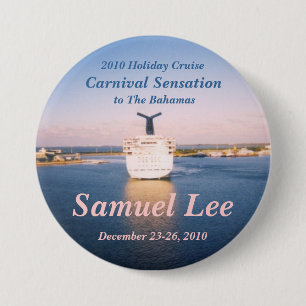 Fun Cruise Name Badge Button