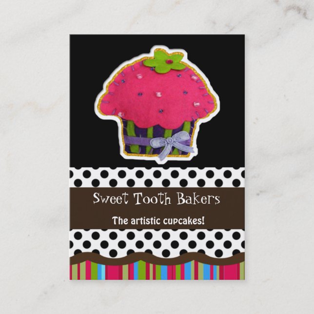 fun cupcake business Cards (Front)