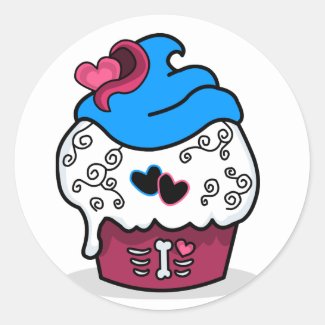 Fun Cupcake Classic Round Sticker