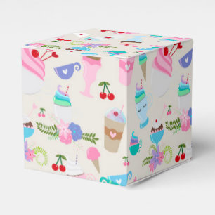 Fun Cupcake Sweets Birthday Party Pattern Favor Boxes
