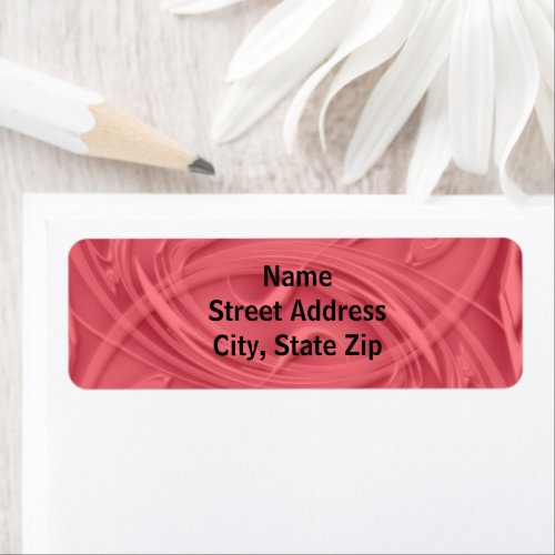 Fun Curls Over Red Personalized Label