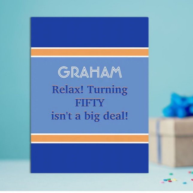 Fun, Custom 50th Birthday Big Card (Creator Uploaded)