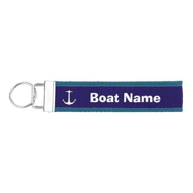 FUN! ⚓  Custom Anchor Keychain – Personalized  (Keys on Left)