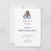 Fun Custom Bird Watching Birthday Party Invite (Back)