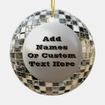 Fun Custom Disco Mirrorball Ornament at Zazzle