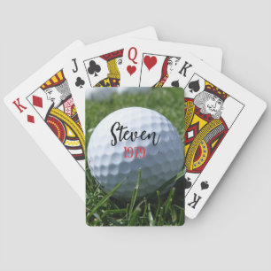 FUN! ⛳ Custom Golf Playing Cards – Add Name & Bir