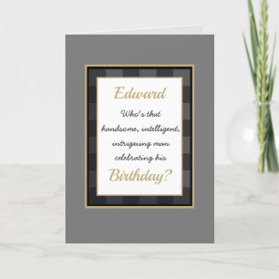 Fun, Custom Man's Birthday card