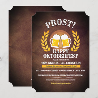 Fun Custom Oktoberfest Party Invitation