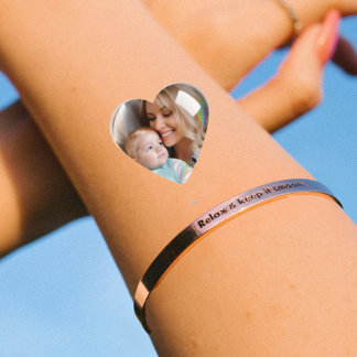 Fun Custom Photo Bright Colorful Bubble Cute Party Temporary Tattoos