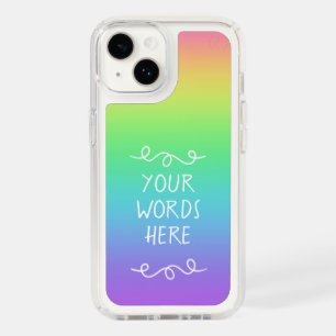Fun Custom Rainbow Speck iPhone 14 Case