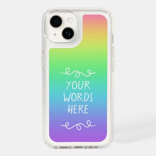 Fun Custom Rainbow Speck iPhone Case (Front)