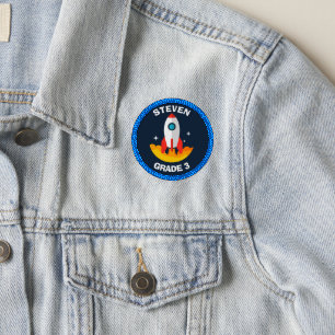FUN! 🚀 Custom Rocketship Patch – Add Your Kid