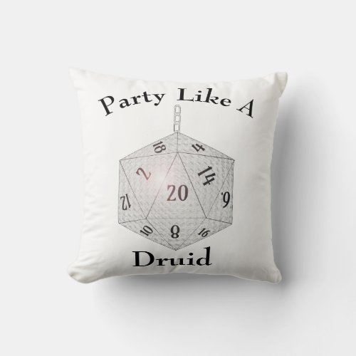 Fun Custom Role Player Party Theme Throw Pillow