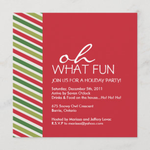 Fun Customizable Christmas Party Invitation