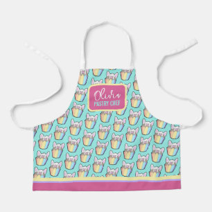 Fun Customizable Cupcake Kitchen Apron for Kids
