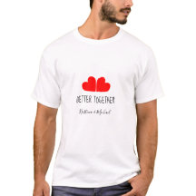 Fun Cute BETTER TOGETHER Hearts with your names