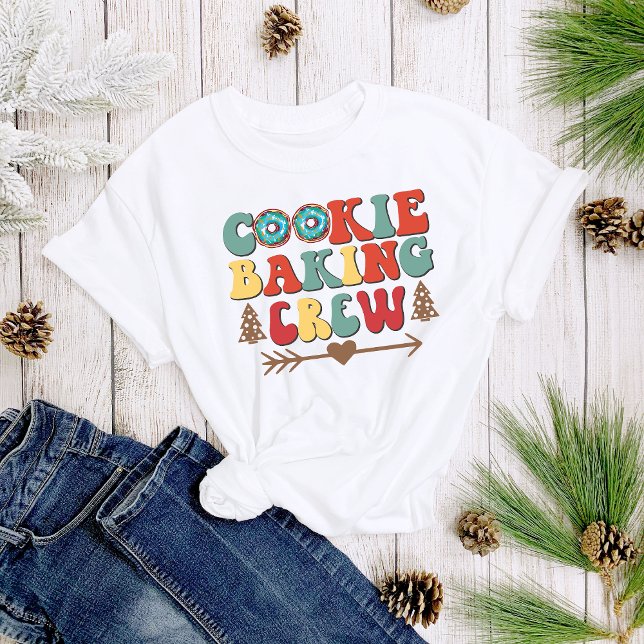 Fun Cute Cookie Baking Crew Christmas Women's T-Shirt (Creator Uploaded)