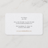 Fun & Cute Fashion Boutique Faux Silver Sequins Business Card (Back)