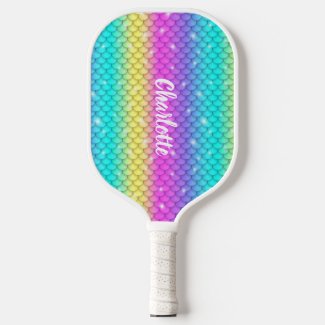Fun Cute Girly Sparkling Rainbow Mermaid Scales 