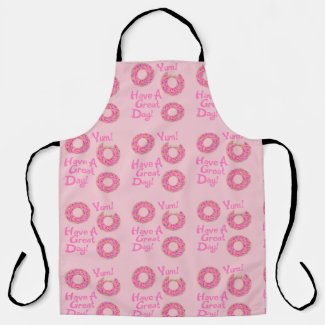 Fun Cute Great Day Donut Slogan Pattern