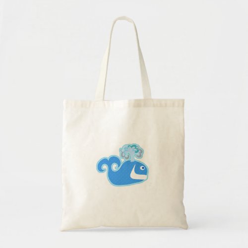 Fun Cute Happy Whale Cartoon Character Tote Bag