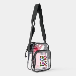 Fun Cute Illustrated Purse Fun Art Pattern